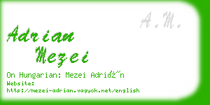 adrian mezei business card